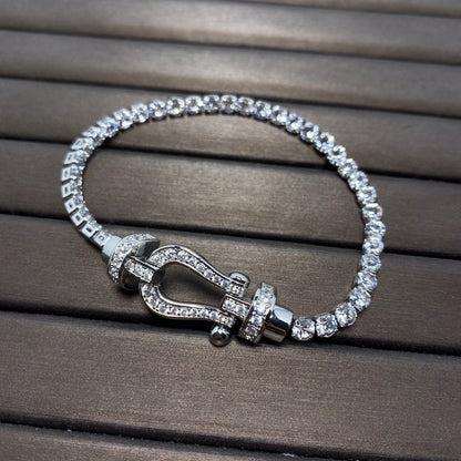 [Marins]FORCE  HORSESHOE  DIAMOND TENNIS BRACELET