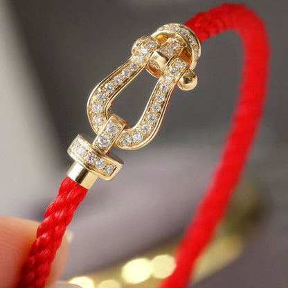 [Marins]FORCE LARGE HORSESHOE FULL DIAMOND BRACELET ROSE GOLD