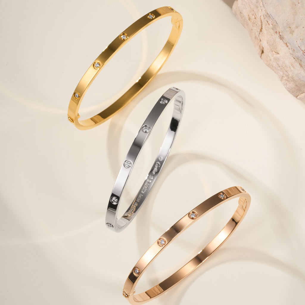 [Marins]LOVE BRACELET 3.65MM 10 DIAMONDS