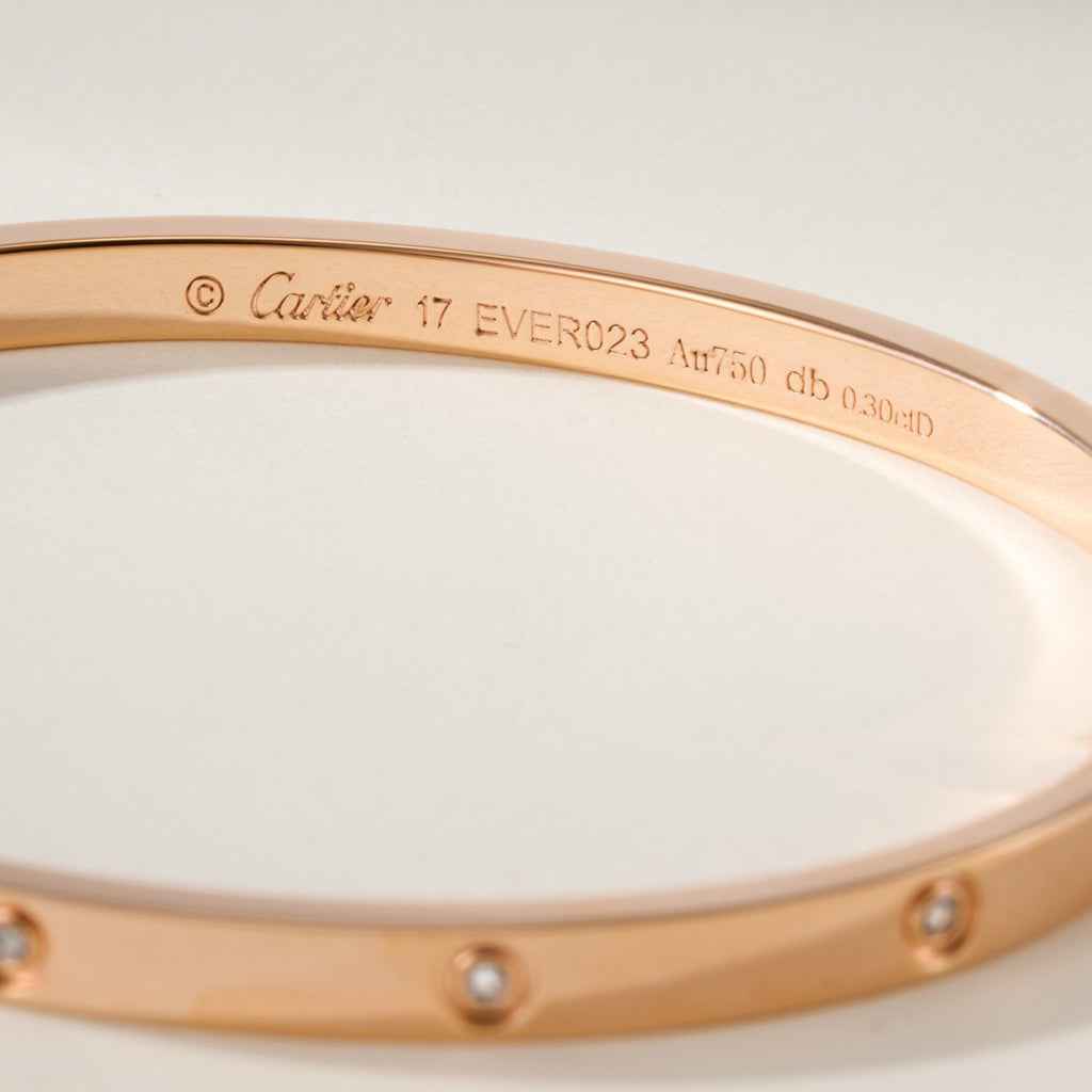 [Marins]LOVE BRACELET 3.65MM 10 DIAMONDS