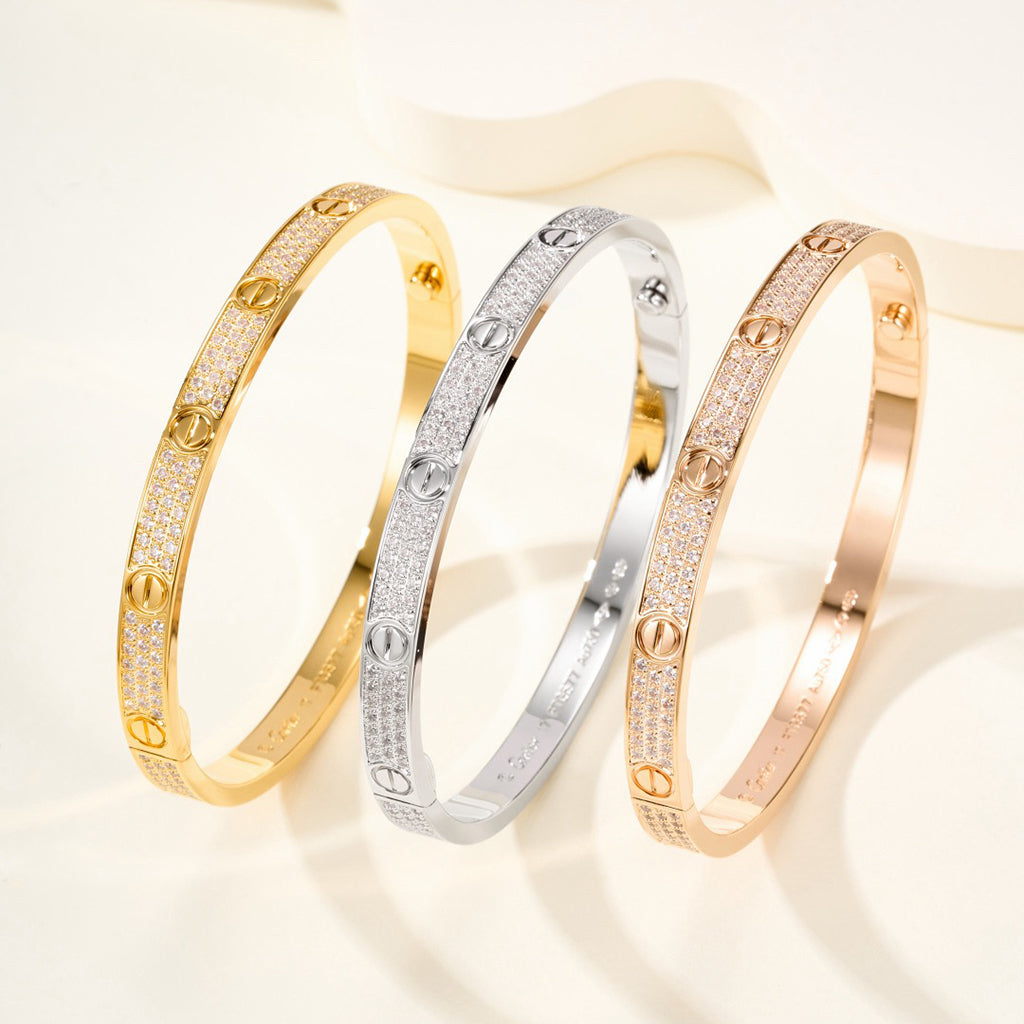 [Marins]LOVE BRACELET 4.8MM DIAMOND-PAVED