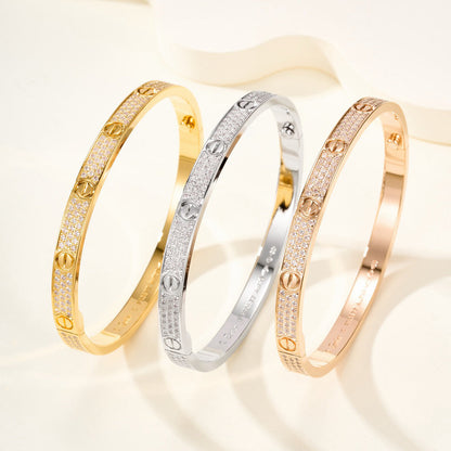 [Marins]LOVE BRACELET 4.8MM DIAMOND-PAVED