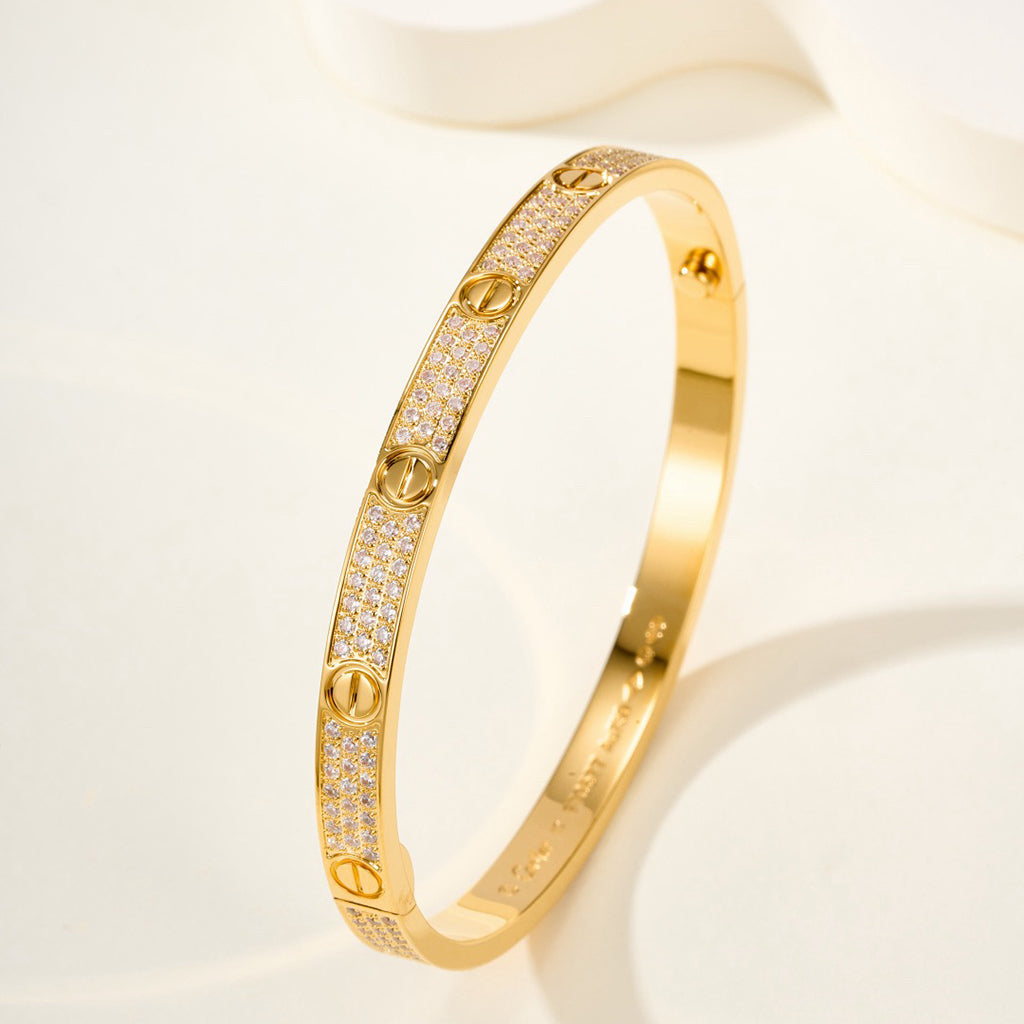 [Marins]LOVE BRACELET 4.8MM DIAMOND-PAVED