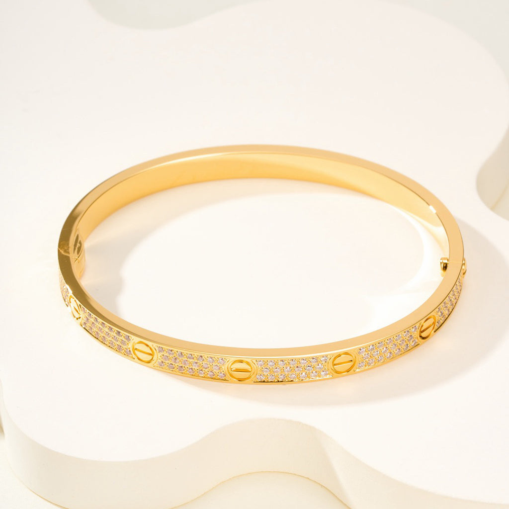 [Marins]LOVE BRACELET 4.8MM DIAMOND-PAVED
