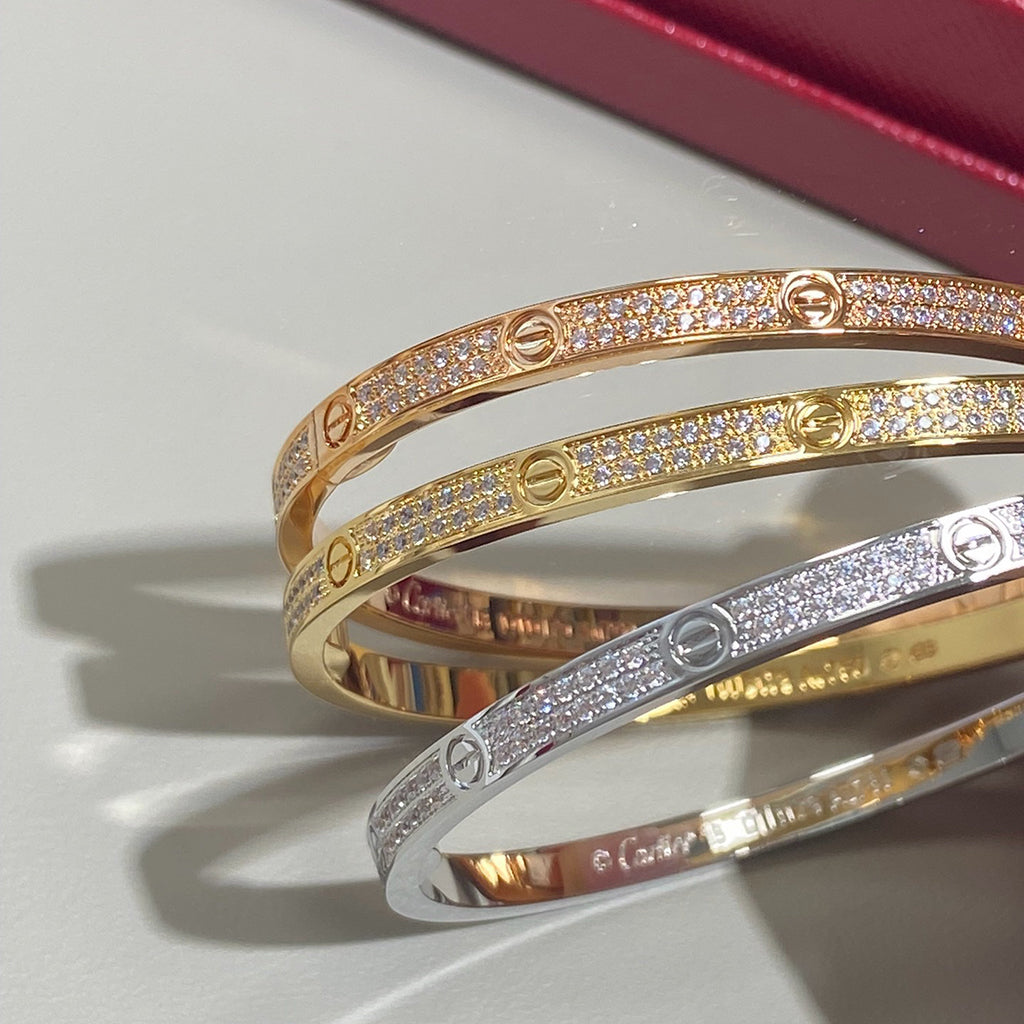 [Marins]LOVE BRACELET 3.65MM DIAMOND-PAVED