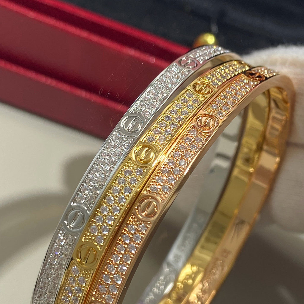 [Marins]LOVE BRACELET 3.65MM DIAMOND-PAVED