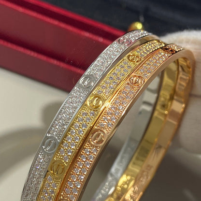[Marins]LOVE BRACELET 3.65MM DIAMOND-PAVED