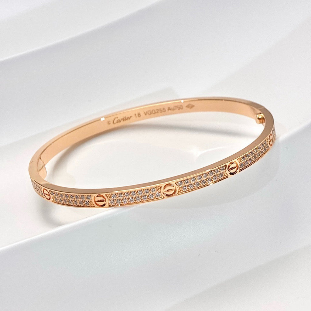 [Marins]LOVE BRACELET 3.65MM DIAMOND-PAVED