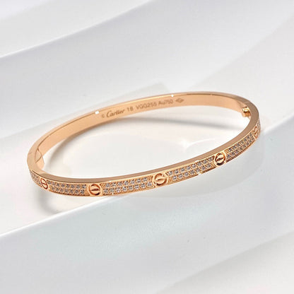 [Marins]LOVE BRACELET 3.65MM DIAMOND-PAVED
