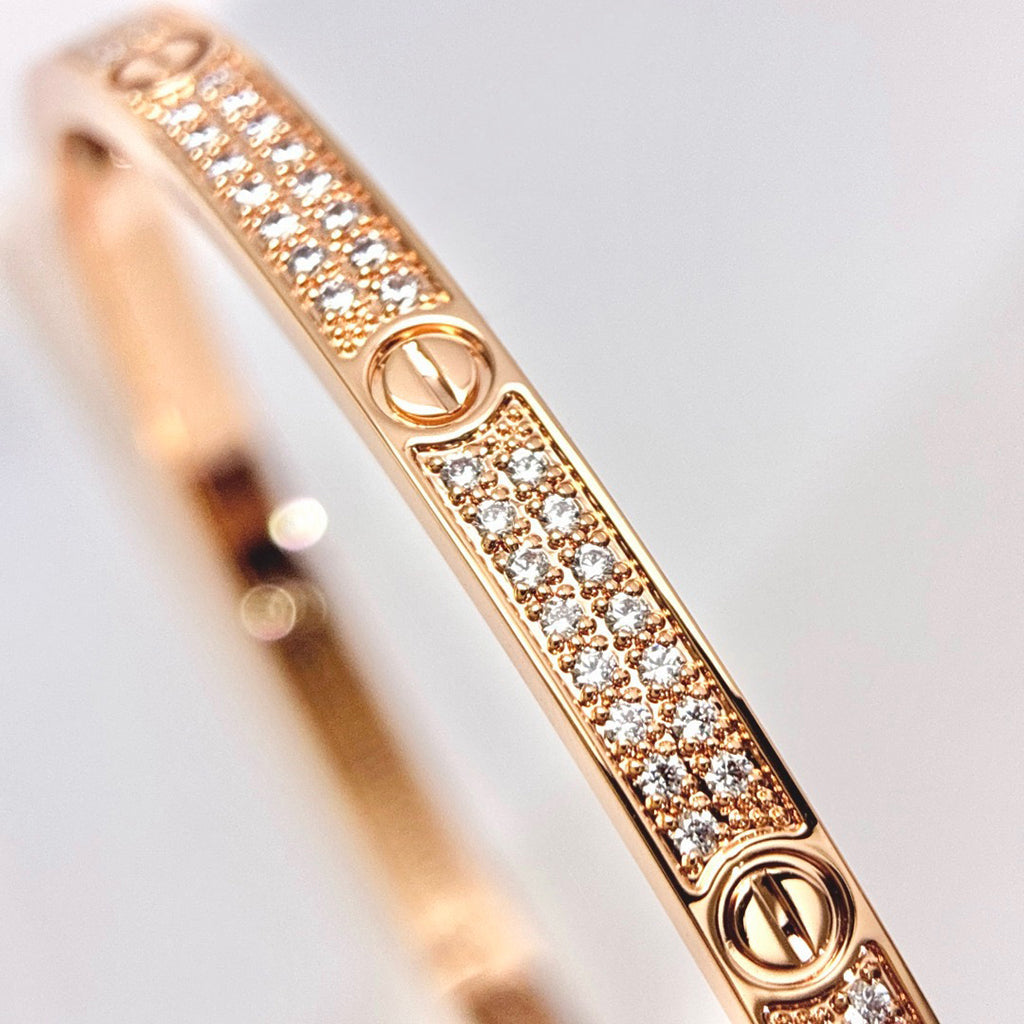 [Marins]LOVE BRACELET 3.65MM DIAMOND-PAVED