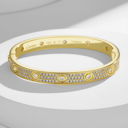 [Marins]LOVE BRACELET 6.1MM DIAMOND-PAVED 10 BIG DIAMONDS