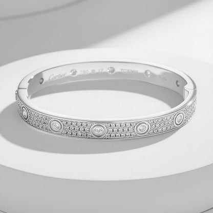 [Marins]LOVE BRACELET 6.1MM DIAMOND-PAVED 10 BIG DIAMONDS