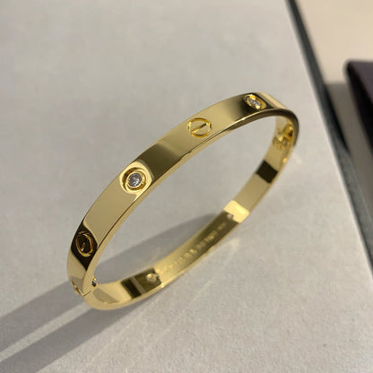 [Marins]LOVE BRACELET 6.1MM 4 DIAMONDS