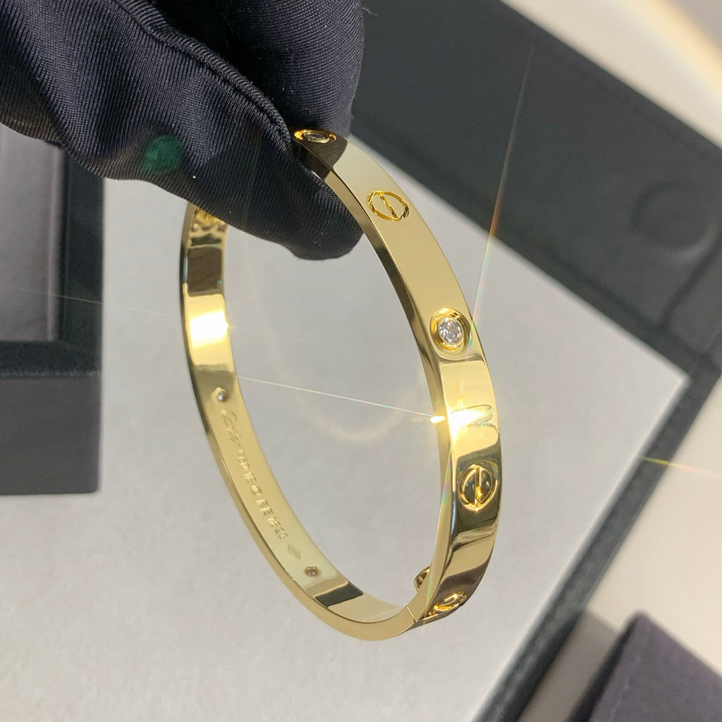 [Marins]LOVE BRACELET 6.1MM 4 DIAMONDS