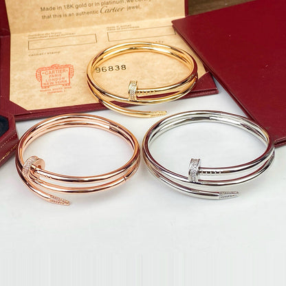 [Marins]JUSTE BRACELET 3.5MM DOUBLE ROW DIAMOND