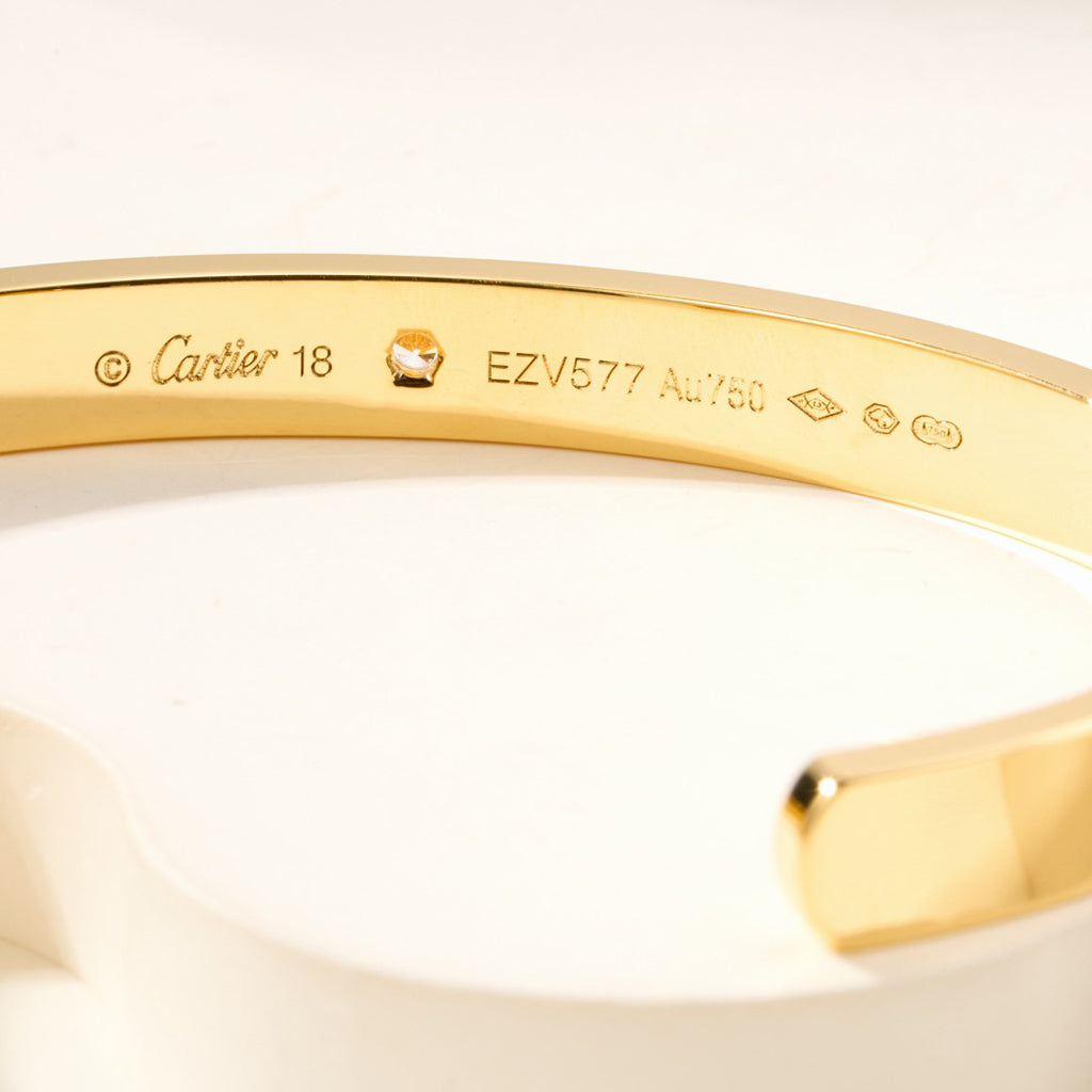 [Marins]LOVE BRACELET 6.1MM 1 DIAMOND OPEN CUFF
