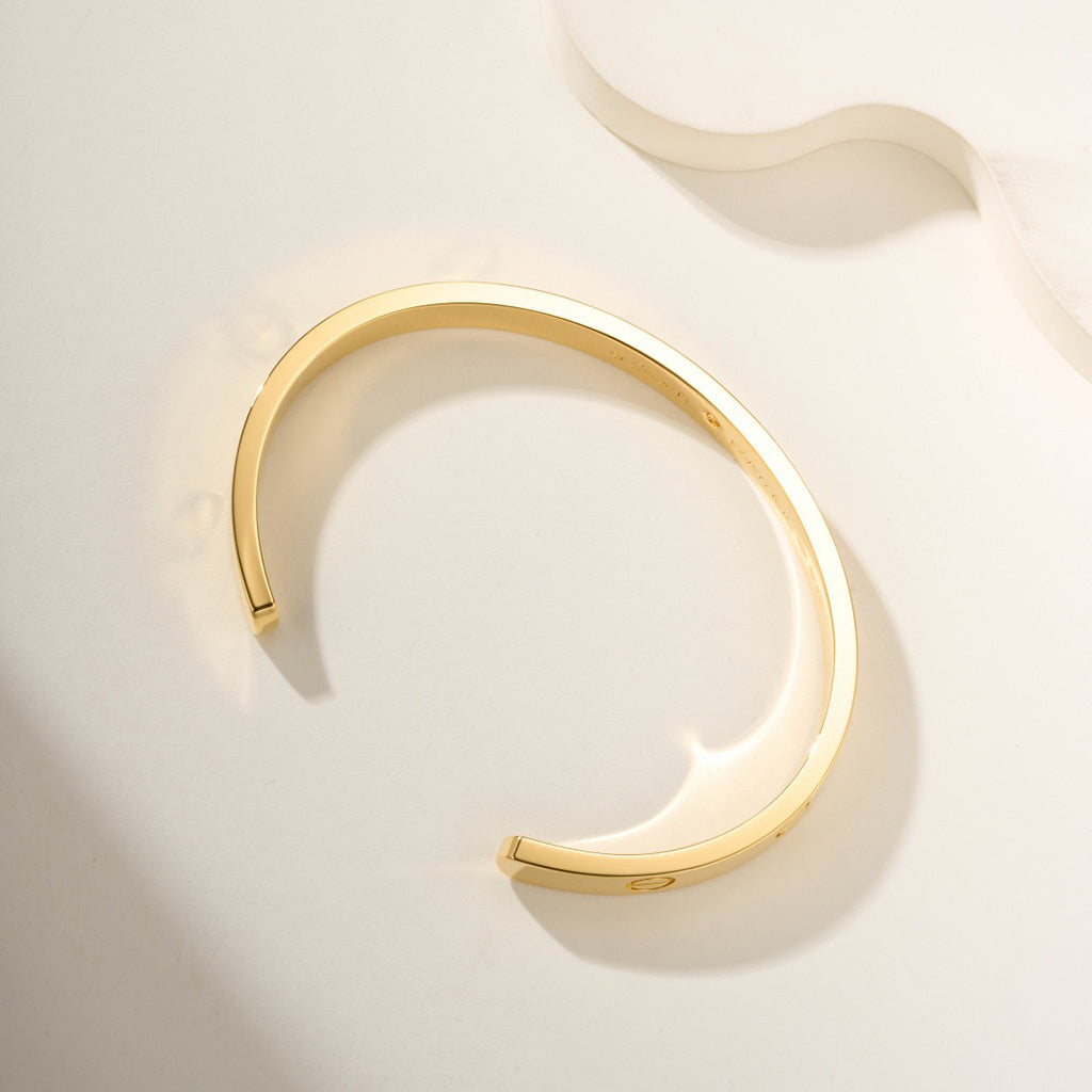 [Marins]LOVE BRACELET 6.1MM 1 DIAMOND OPEN CUFF