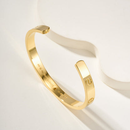 [Marins]LOVE BRACELET 6.1MM 1 DIAMOND OPEN CUFF