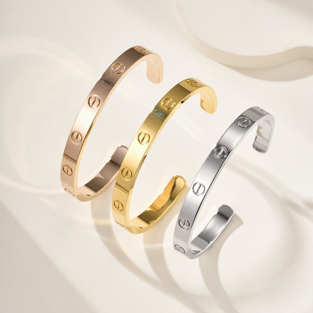 [Marins]LOVE BRACELET 6.1MM OPEN CUFF