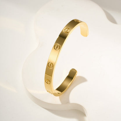 [Marins]LOVE BRACELET 6.1MM OPEN CUFF