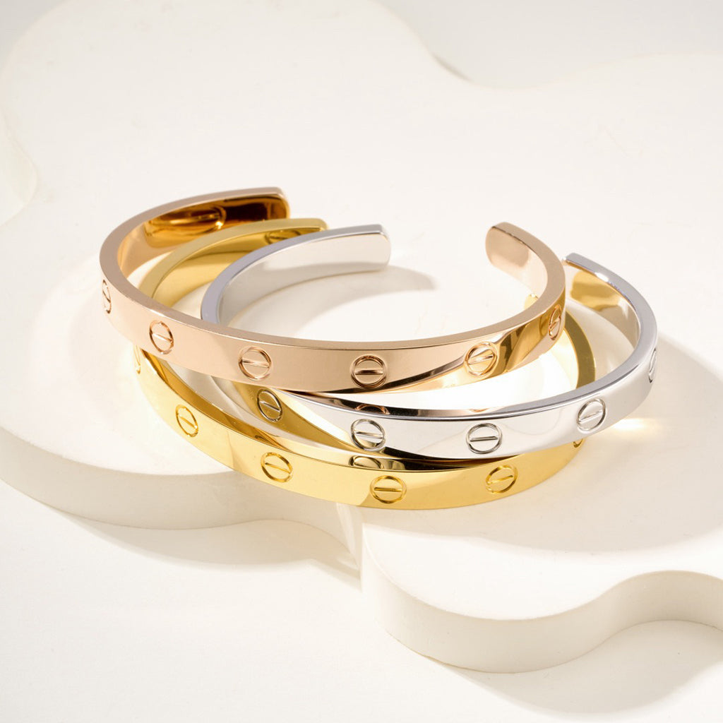 [Marins]LOVE BRACELET 6.1MM OPEN CUFF