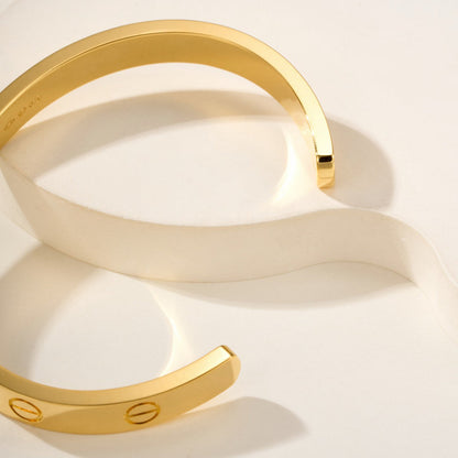 [Marins]LOVE BRACELET 6.1MM OPEN CUFF