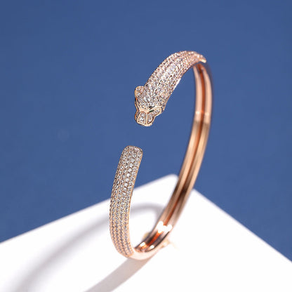 [Marins]PANTHERE FULL DIAMOND OPEN BRACELET