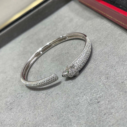 [Marins]PANTHERE FULL DIAMOND OPEN BRACELET