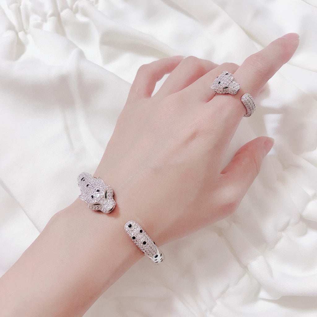 [Marins]PANTHERE BIG BRACELET DIAMONDS