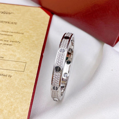 [Marins]LOVE BRACELET 6.1MM DIAMOND-PAVED CERAMIC