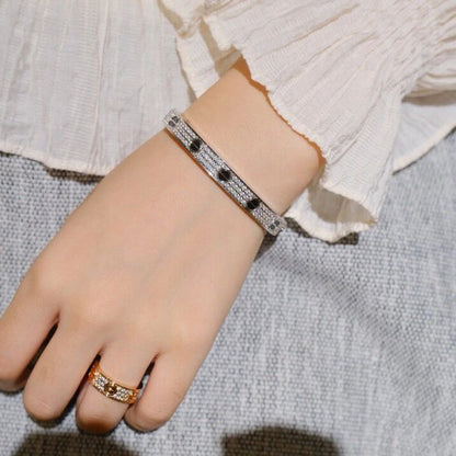 [Marins]LOVE BRACELET 6.1MM DIAMOND-PAVED CERAMIC