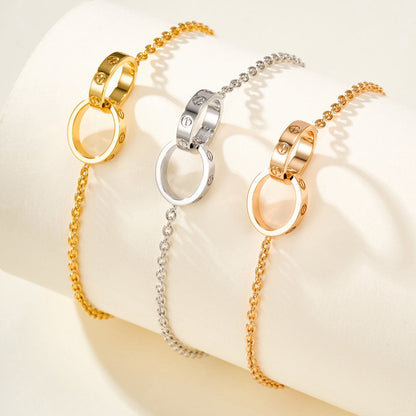 [Marins]LOVE BRACELET DOUBLE RING