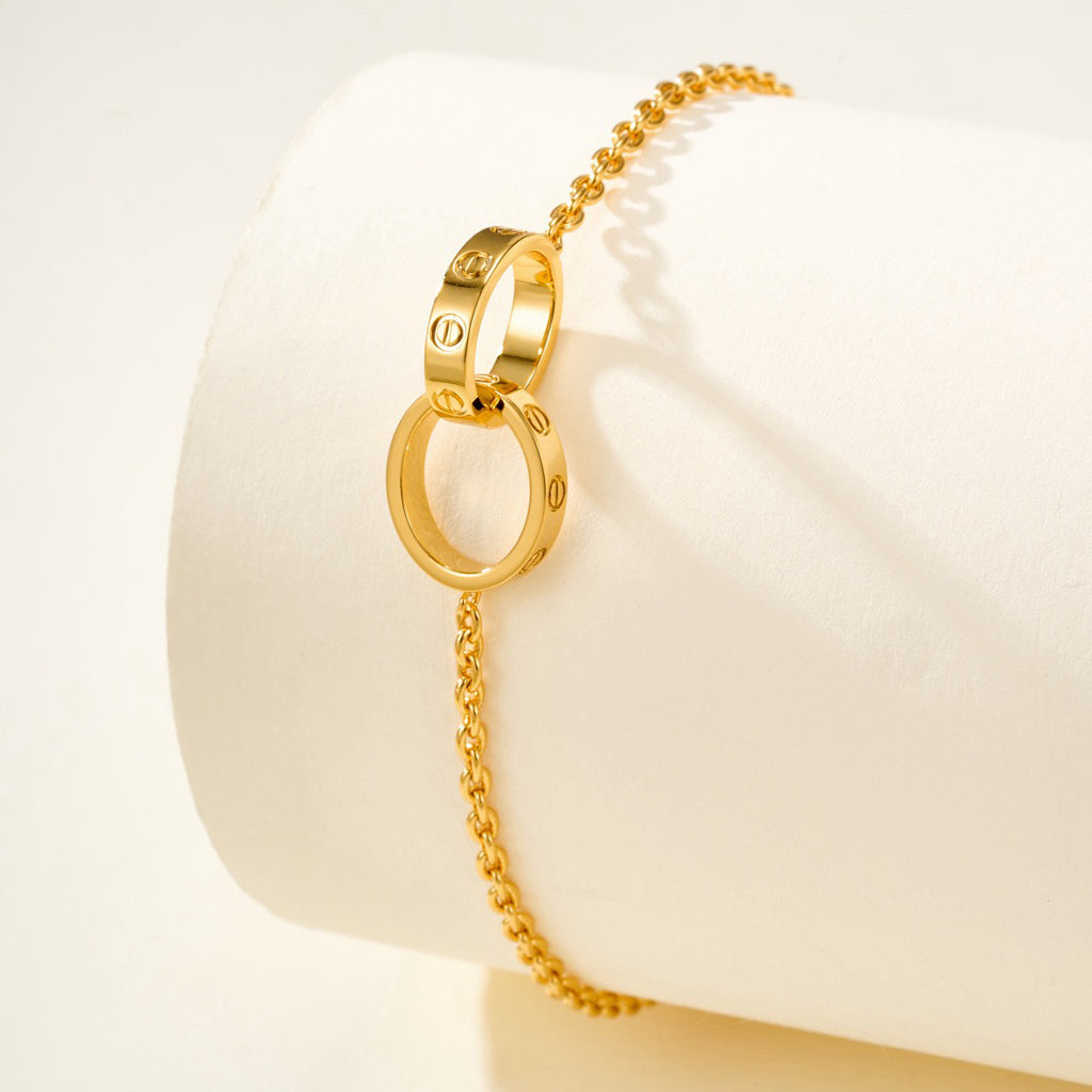 [Marins]LOVE BRACELET DOUBLE RING