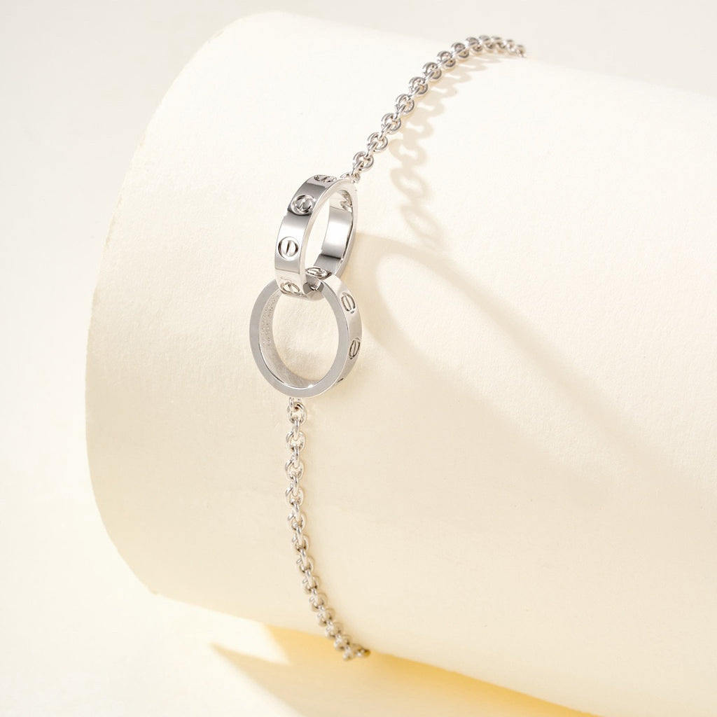 [Marins]LOVE BRACELET DOUBLE RING