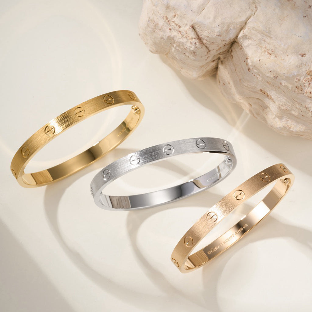 [Marins]LOVE BRACELET 6.1MM BRUSHED