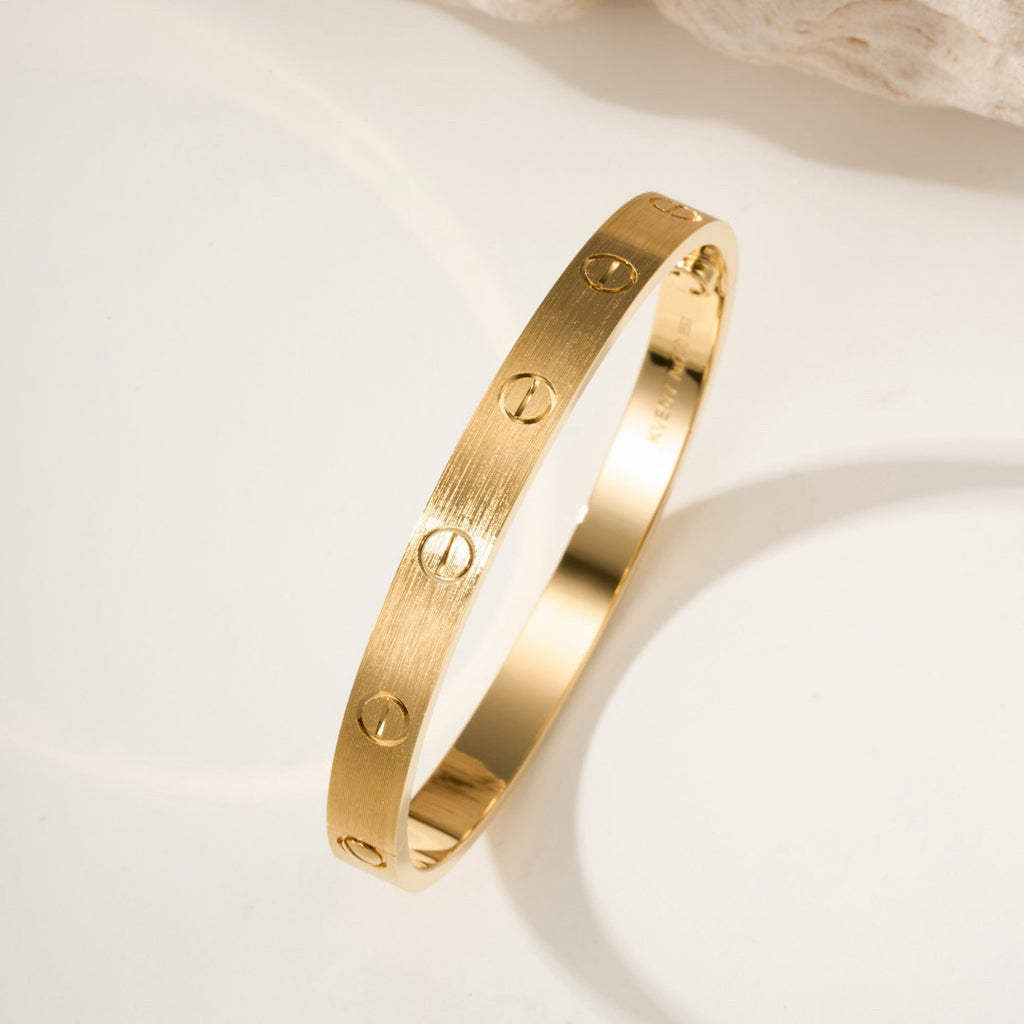 [Marins]LOVE BRACELET 6.1MM BRUSHED