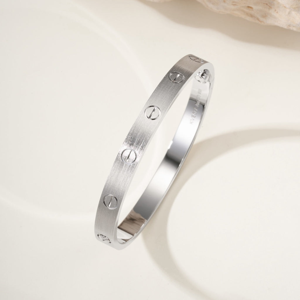 [Marins]LOVE BRACELET 6.1MM BRUSHED