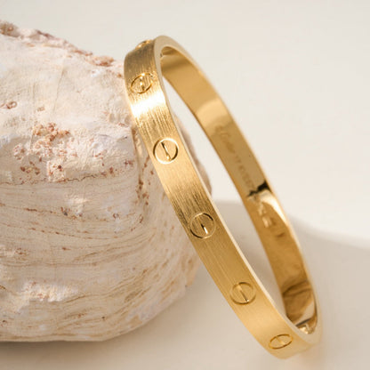 [Marins]LOVE BRACELET 6.1MM BRUSHED