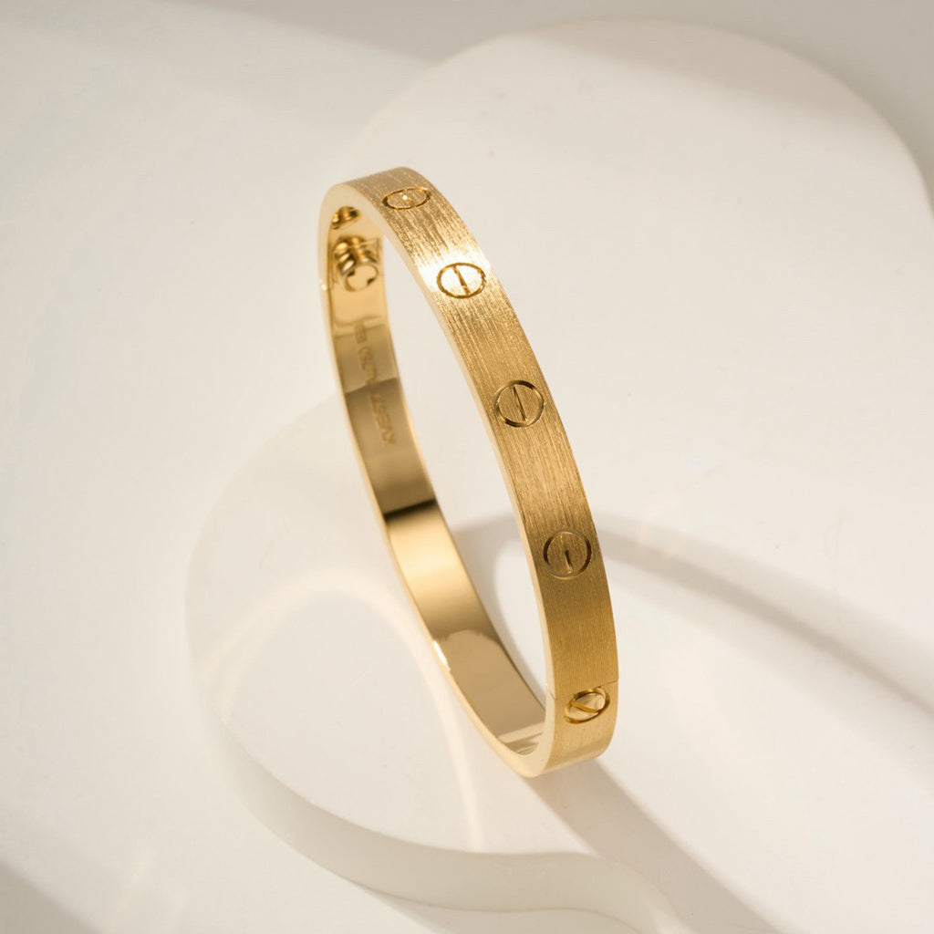 [Marins]LOVE BRACELET 6.1MM BRUSHED