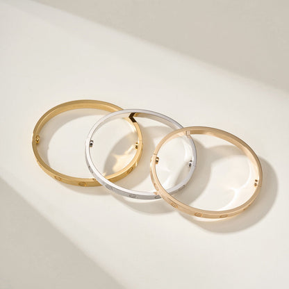 [Marins]LOVE BRACELET 6.1MM BRUSHED