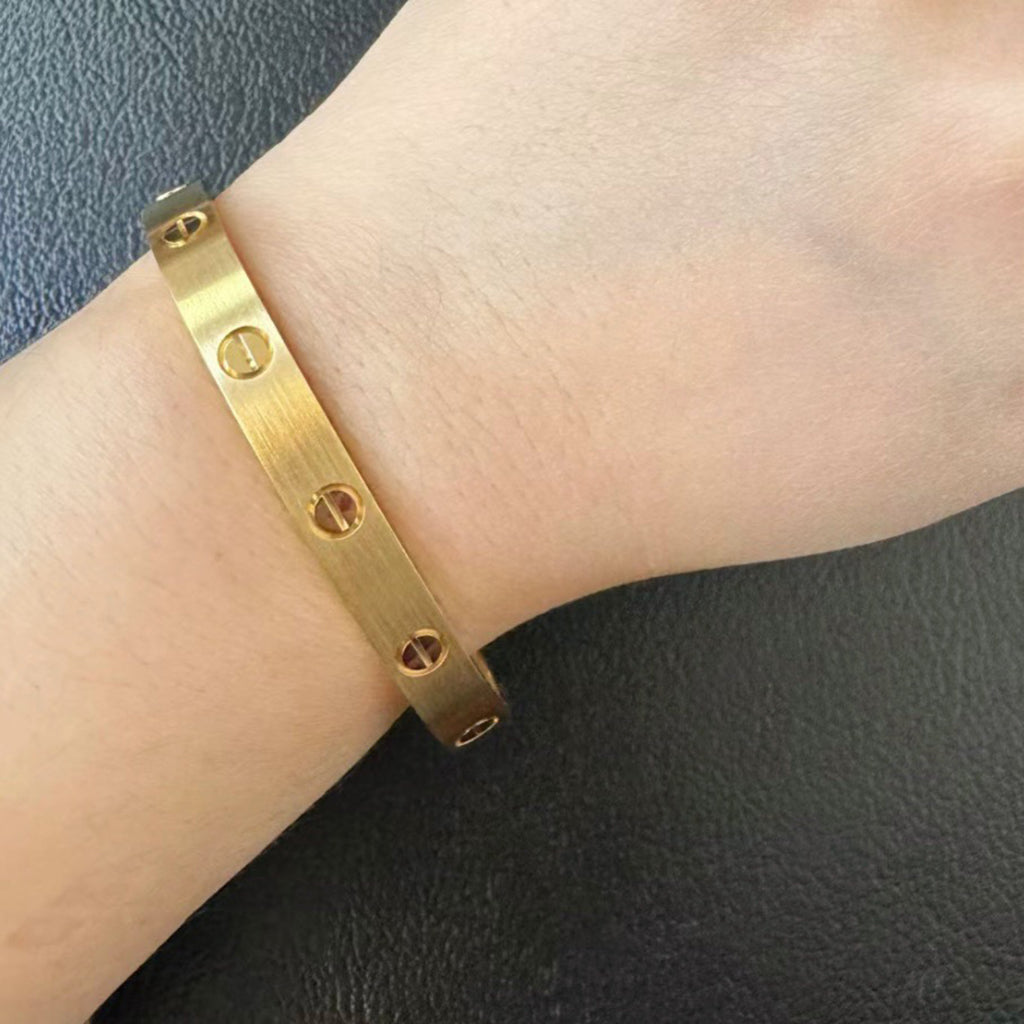 [Marins]LOVE BRACELET 6.1MM BRUSHED