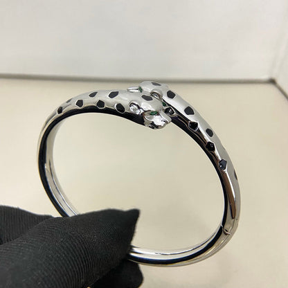 [Marins]PANTHERE DOUBLE HEADED OPEN BRACELET