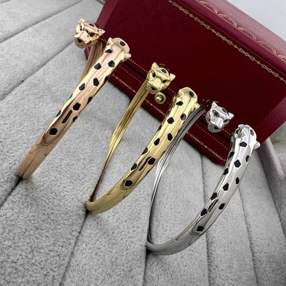 [Marins]PANTHERE DOUBLE HEADED OPEN BRACELET