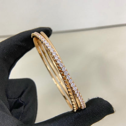 [Marins]ETINCELLE HALF-PAVED DIAMOND BRACELET