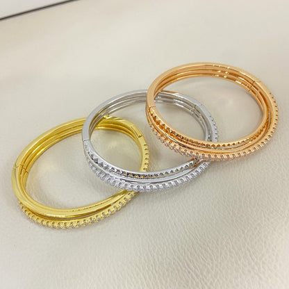 [Marins]ETINCELLE HALF-PAVED DIAMOND BRACELET