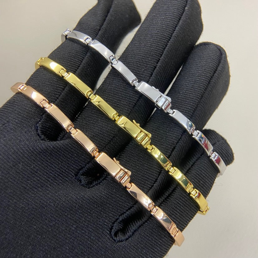 [Marins]PANTHERE HALF DIAMOND ON CHAIN BRACELET