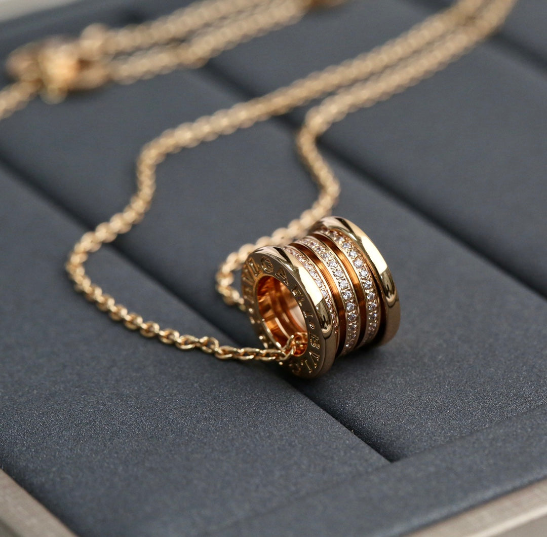 [Marins]ZERO 1 PINK GOLD DIAMOND NECKLACE