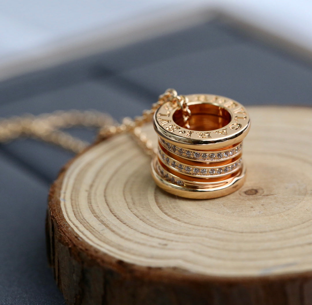 [Marins]ZERO 1 PINK GOLD DIAMOND NECKLACE