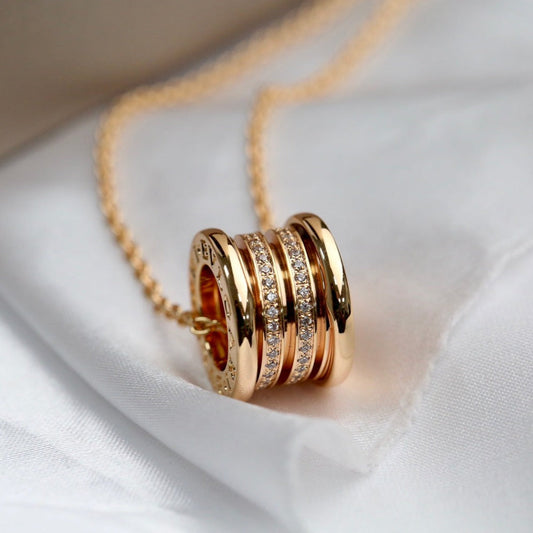 [Marins]ZERO 1 PINK GOLD DIAMOND NECKLACE