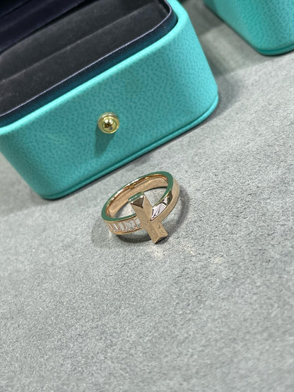[Marins]T1 WIDE 4.5MM DIAMOND RING